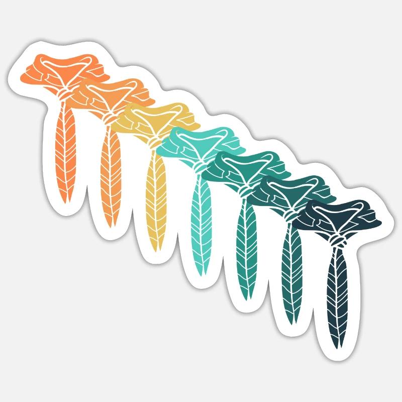 Scout rétro - Sticker taille S (10 x 10 cm) - blanc mat