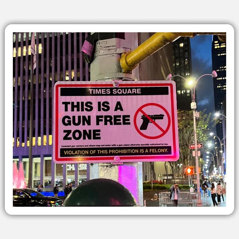Il s’agit d’une zone sans armes à feu Sticker taille S (10 x 10 cm)