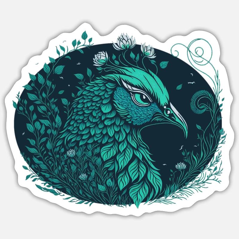 Oiseau Sticker taille S (10 x 10 cm)