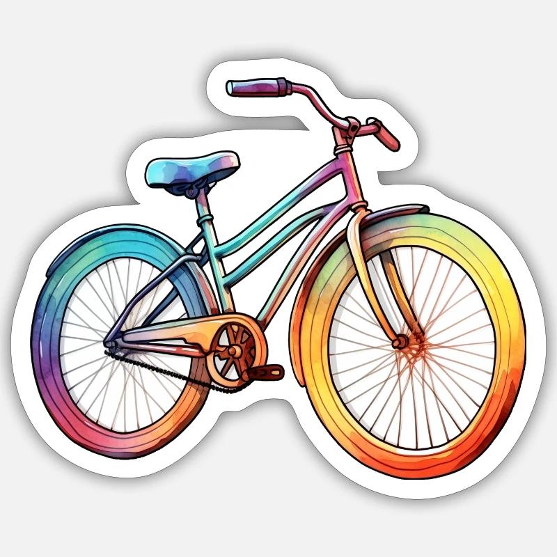 Bicycle Sticker size S (10 x 10 cm)