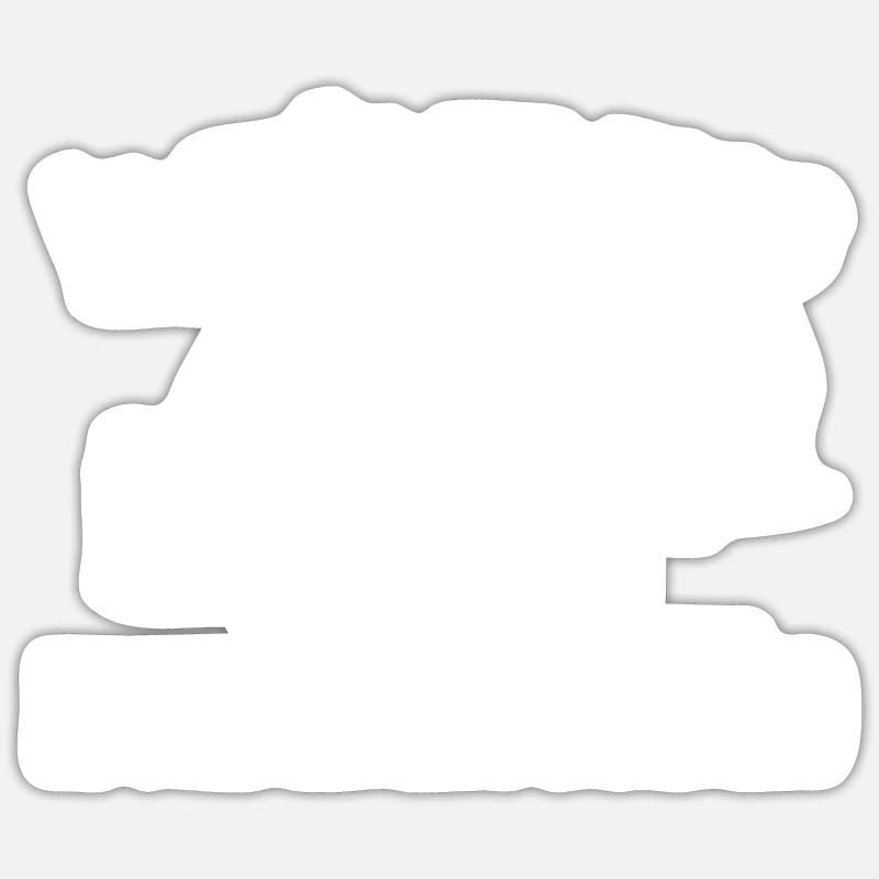 surfcasting et apéro - Sticker taille S (10 x 10 cm) - blanc mat