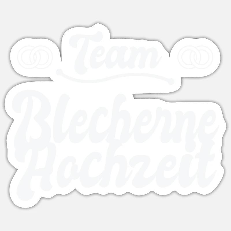 8. Hochzeitstag Ehe 8 Jahre Ehe Geschenk Sticker Größe S (10 x 10 cm)