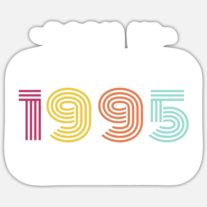 Geburtsdatum: 1995 Sticker Größe S (10 x 10 cm)
