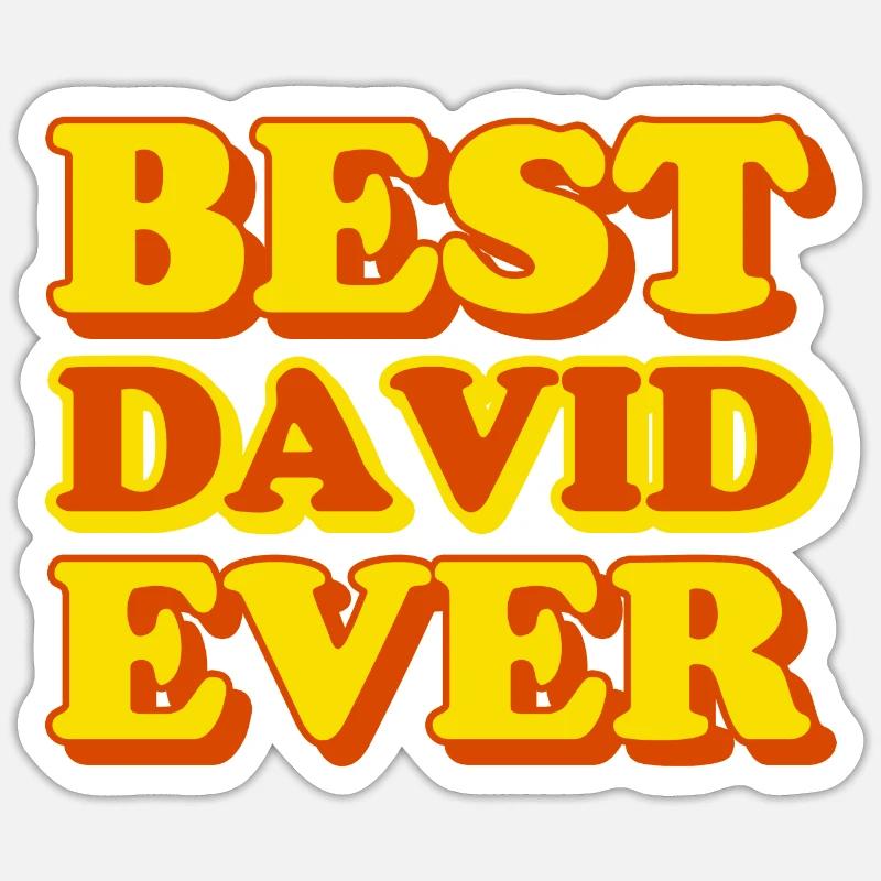David First name Funny gift Sticker size S (10 x 10 cm)