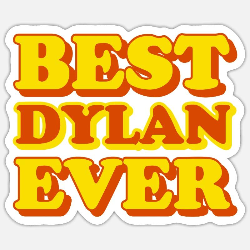 Dylan First Name Funny Gift Sticker size S (10 x 10 cm)