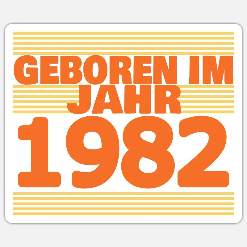 1982 Sticker Größe S (10 x 10 cm)