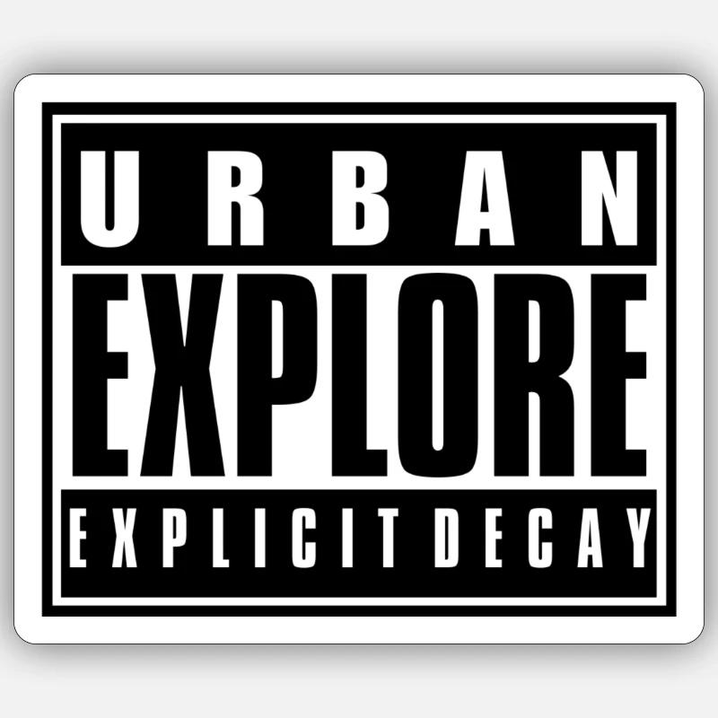 Expliziter Verfall Sticker Größe S (10 x 10 cm)