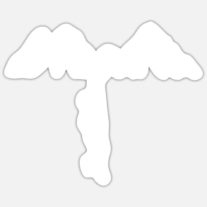 Rock Climbing - Sticker size S (10 x 10 cm) - white matte