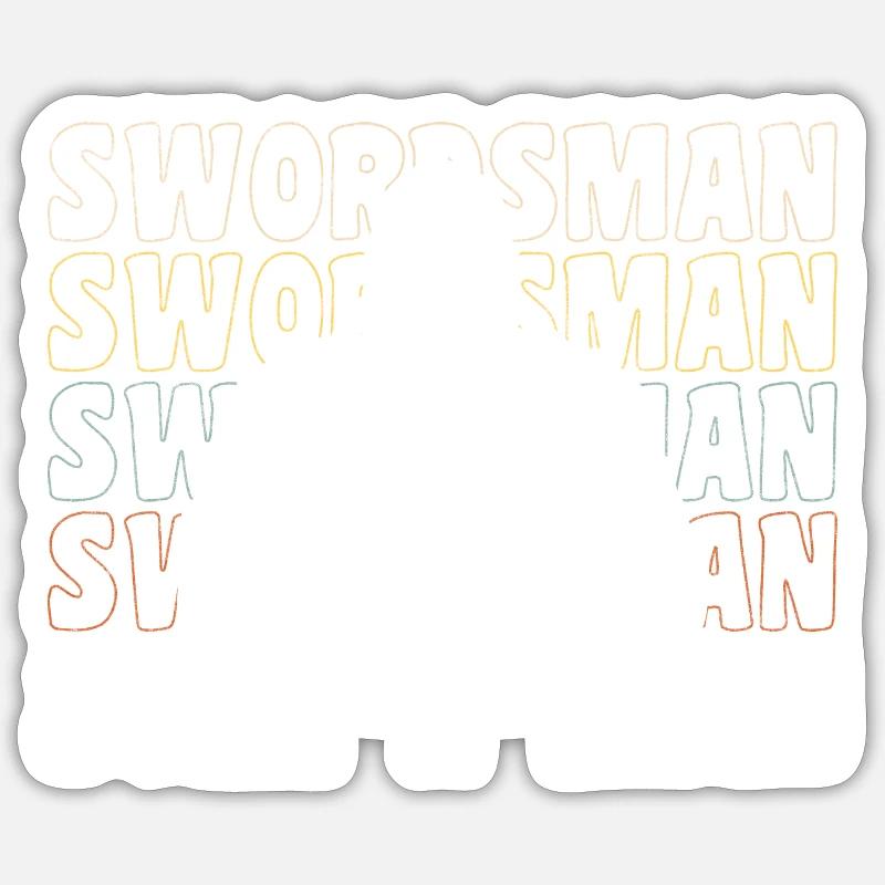 Épée Épée Guerrier Épées Sticker taille S (10 x 10 cm)