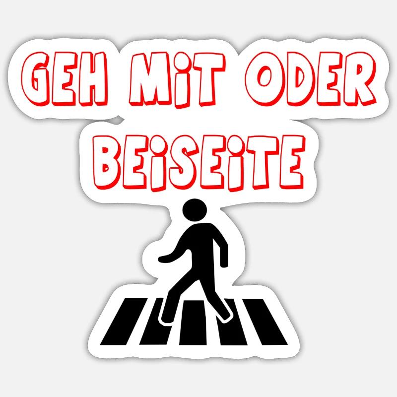 Ouzimade - Sticker Größe S (10 x 10 cm) - Mattweiß