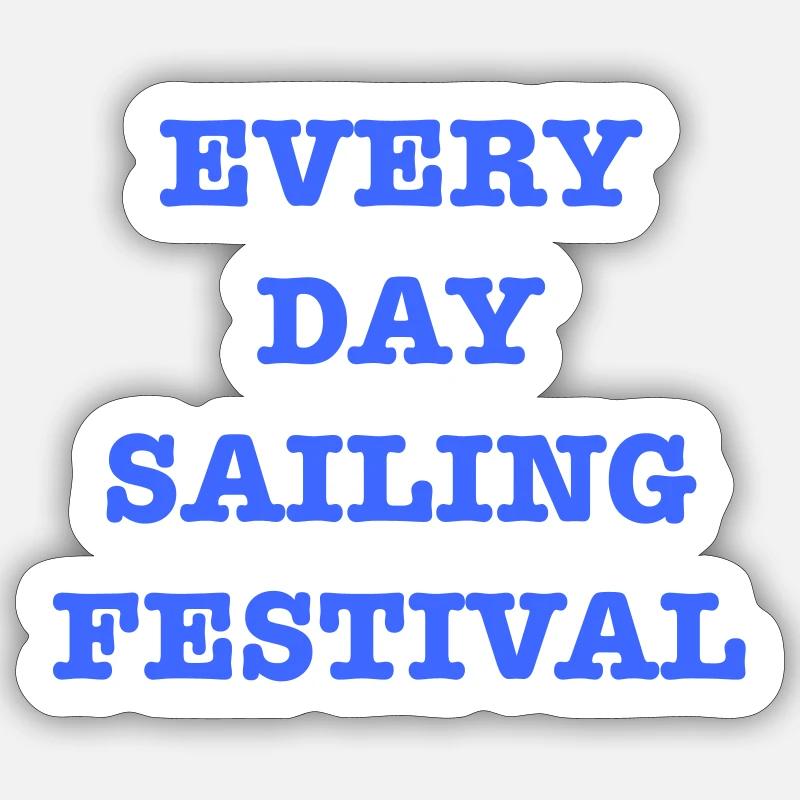 EveryDaySailingFestival - Sticker size S (10 x 10 cm) - white matte