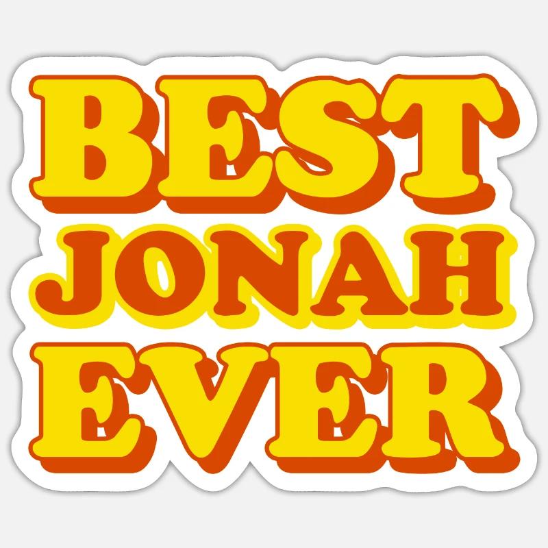 Jonah First Name Funny Gift Sticker size S (10 x 10 cm)