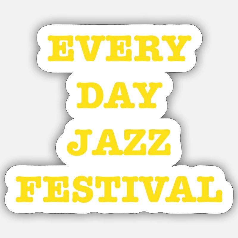 EveryDayJazzFest - Sticker size S (10 x 10 cm) - white matte