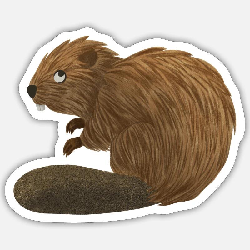 Maître Bieber - Sticker taille S (10 x 10 cm) - blanc mat