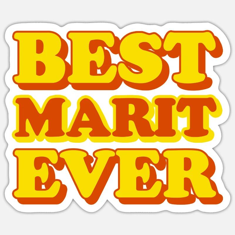 Marit First Name Funny Gift Sticker size S (10 x 10 cm)