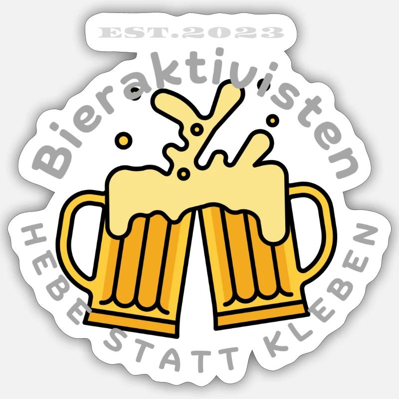 Bieraktivisten Sticker Größe S (10 x 10 cm)