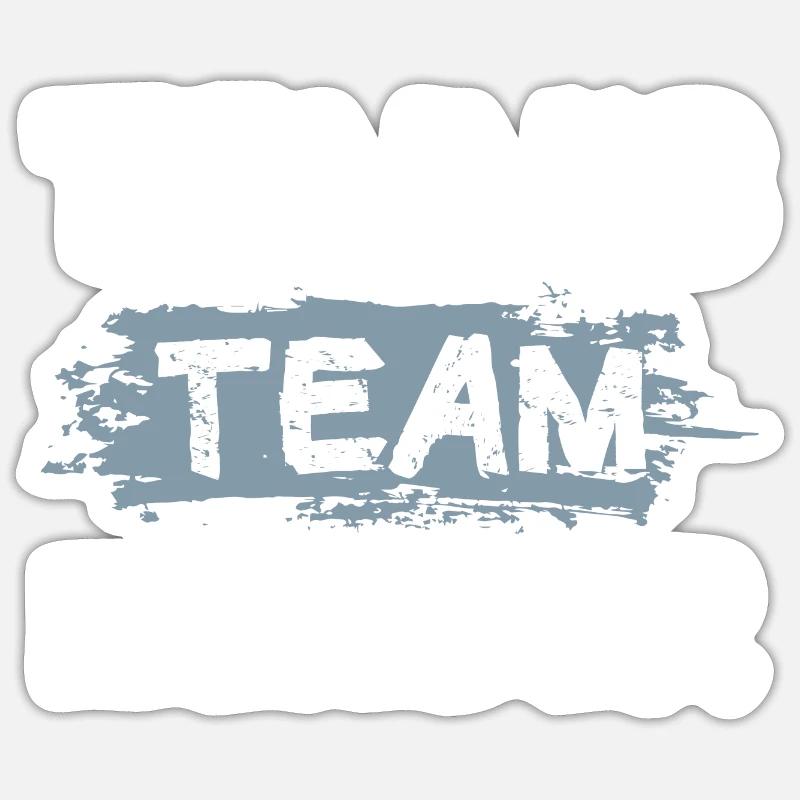 Tennis Team - Sticker Größe S (10 x 10 cm) - Mattweiß