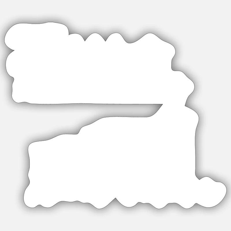 Emo still, simple. - Sticker taille S (10 x 10 cm) - blanc mat