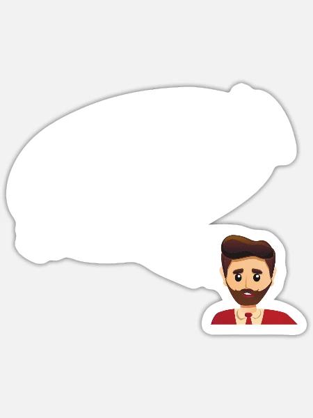Ich bin Millionär Digga - Sticker Größe S (10 x 10 cm) - Mattweiß