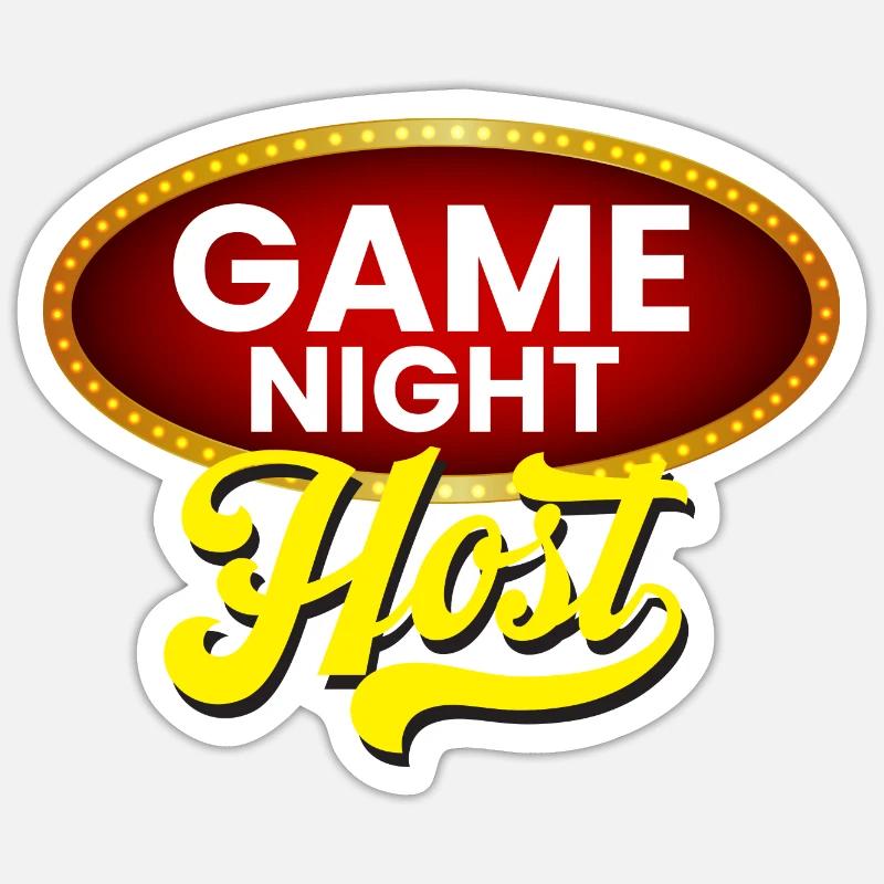 Gamenight Host Sticker size S (10 x 10 cm)