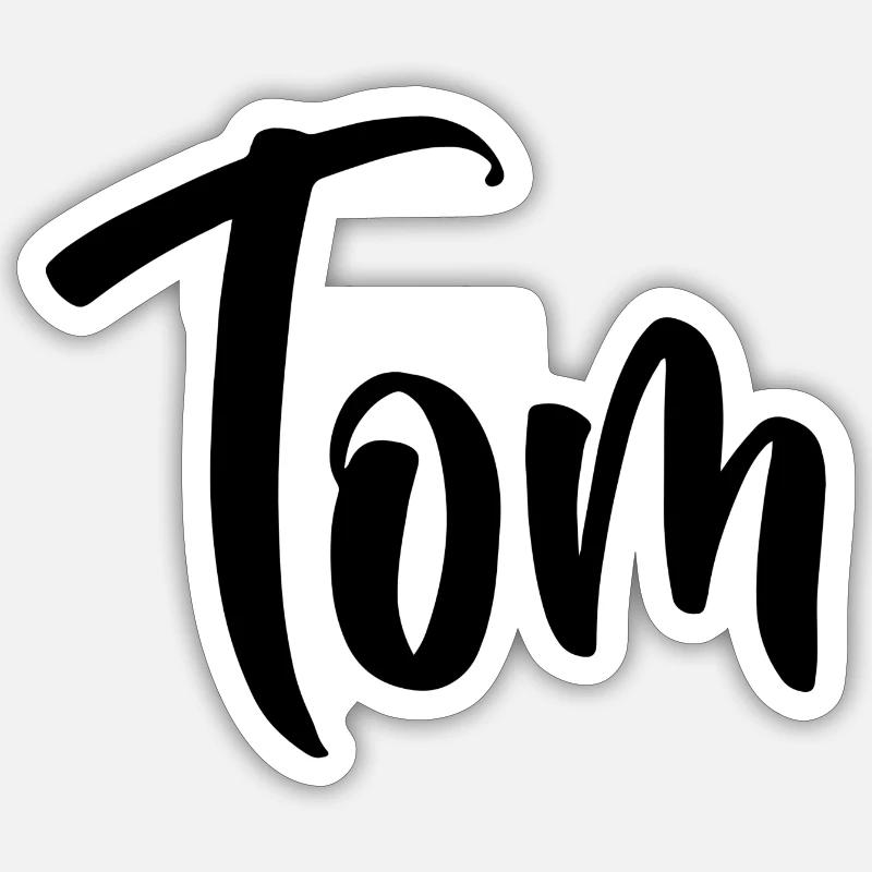 Nom - Tom Sticker taille S (10 x 10 cm)