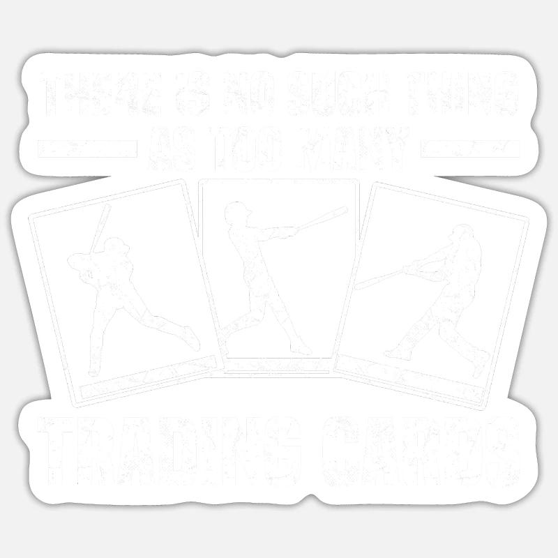 Trading karten - Sticker Größe S (10 x 10 cm) - Mattweiß