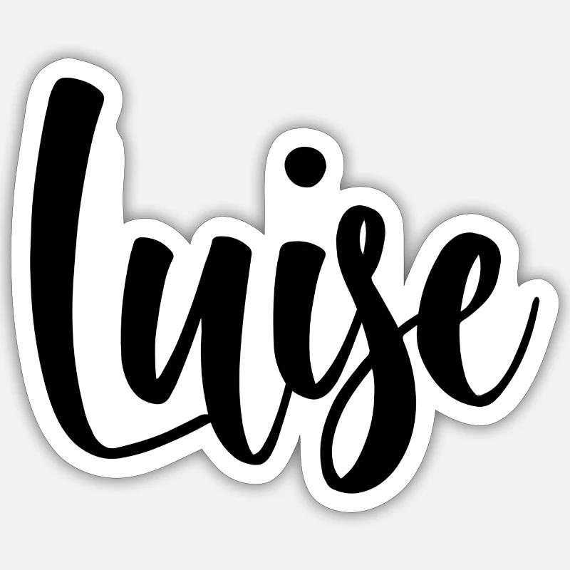 Nom - Luise - Sticker taille S (10 x 10 cm) - blanc mat