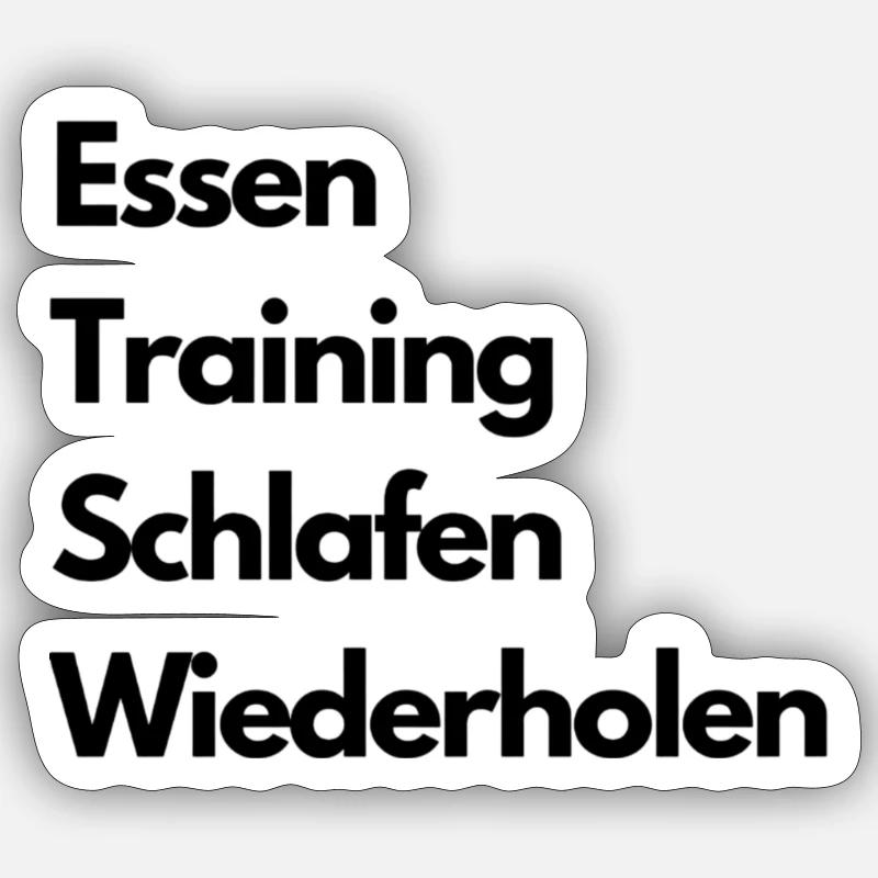 Fitnessstudio Spruch Sticker Größe S (10 x 10 cm)