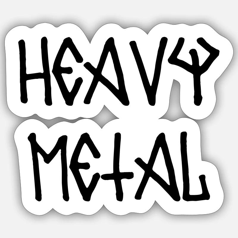 Schwermetall Sticker Größe S (10 x 10 cm)