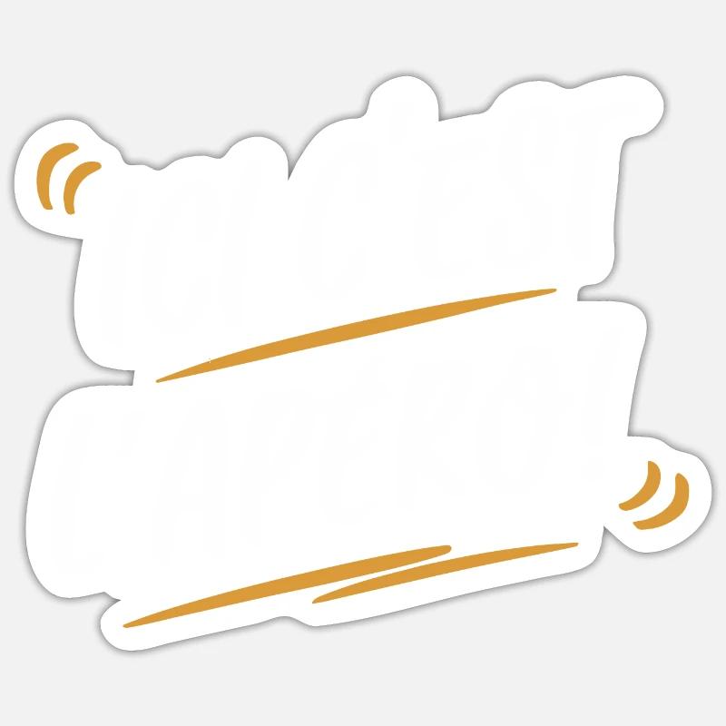 Ici c'est l'apéro - Sticker taille S (10 x 10 cm) - blanc mat