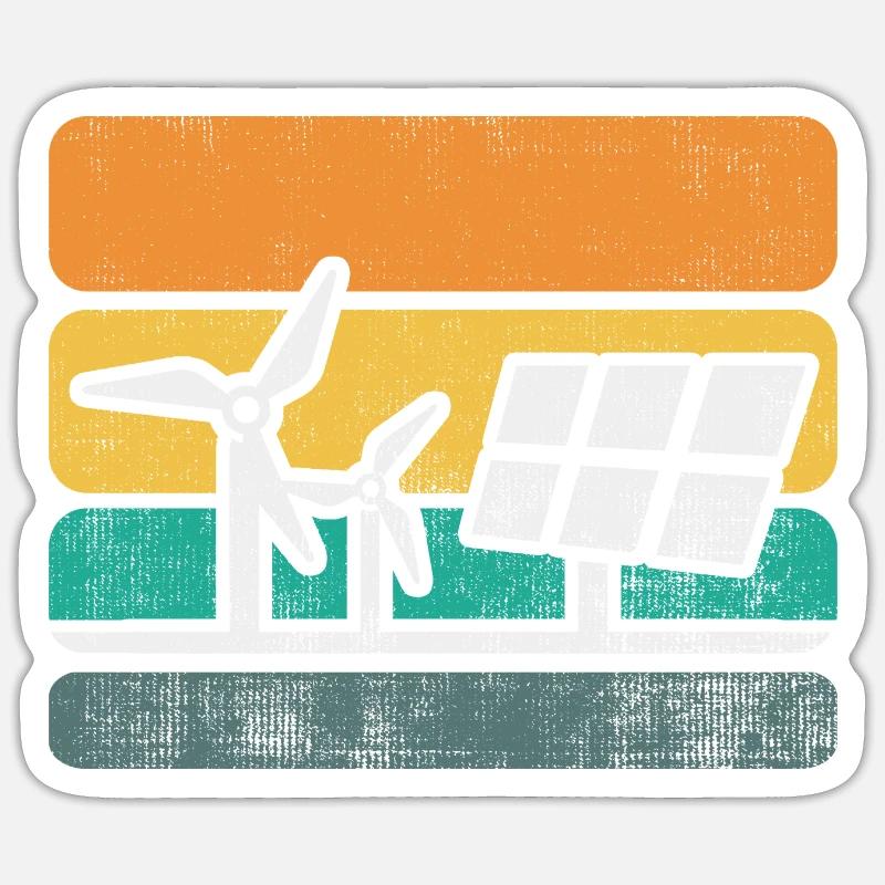 Solar Panel Solar Energy Solar Power Sticker size S (10 x 10 cm)