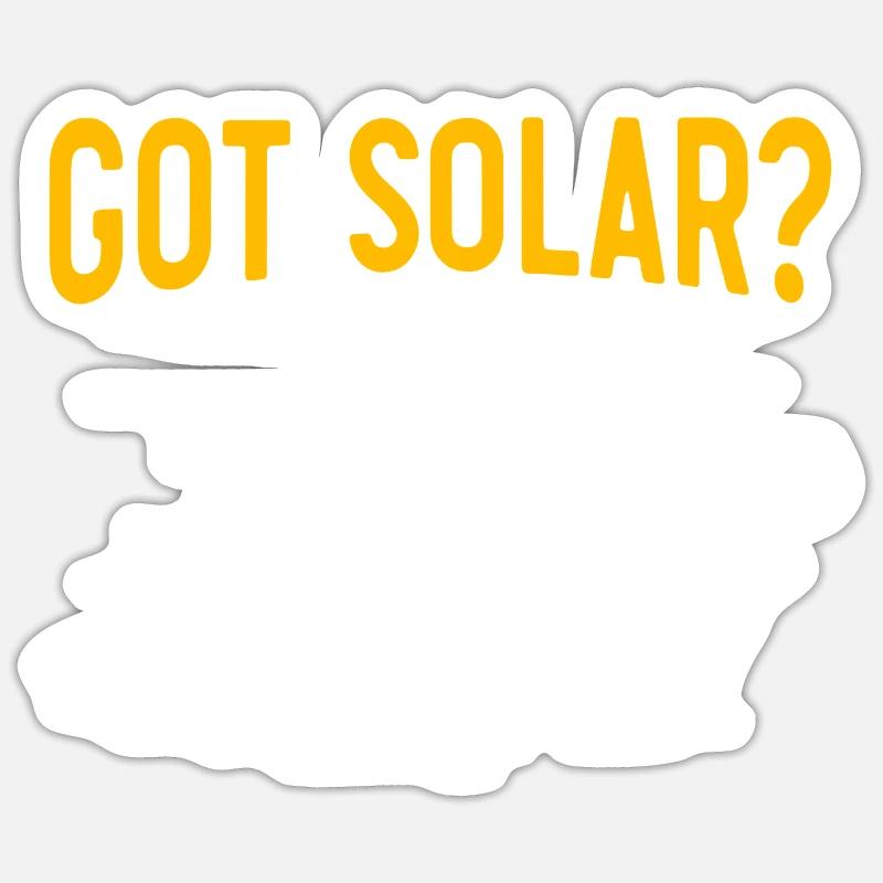 Solarmodul Solarenergie Solarstrom Sticker Größe S (10 x 10 cm)