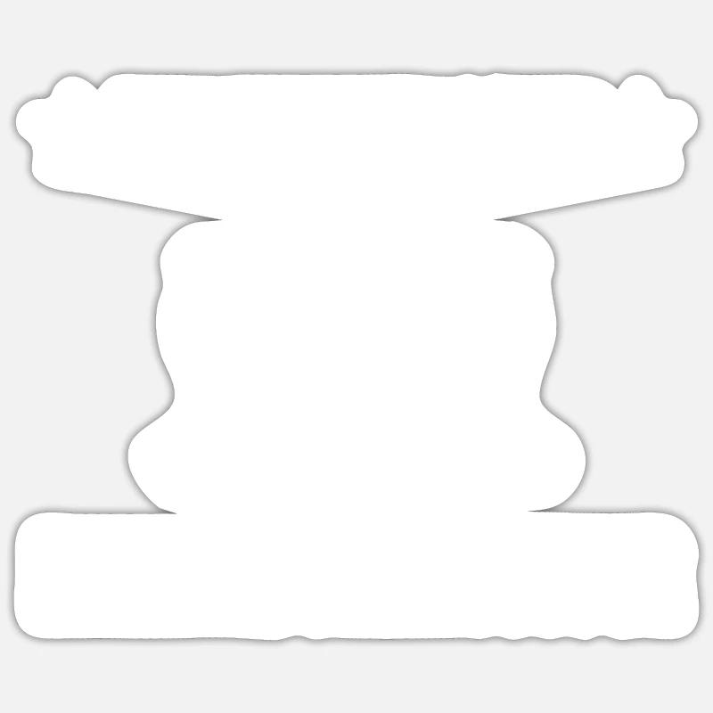 Junggesellenabschied - Sticker Größe S (10 x 10 cm) - Mattweiß