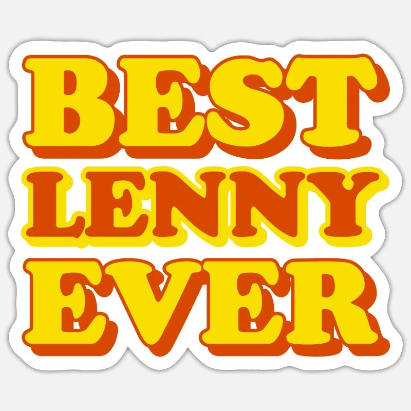 Funny gift with first name Lenny Sticker size S (10 x 10 cm)