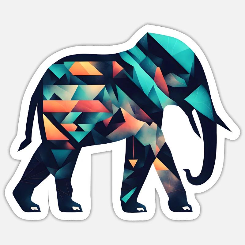 Arctic Elephant Sticker size S (10 x 10 cm)