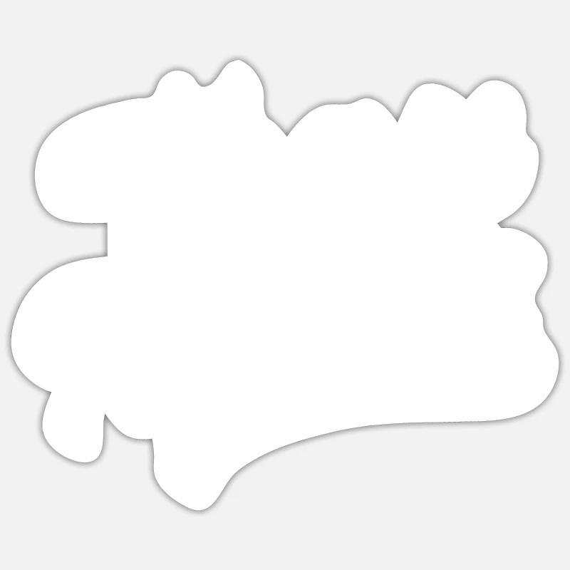 Team mardi - Sticker taille S (10 x 10 cm) - blanc mat