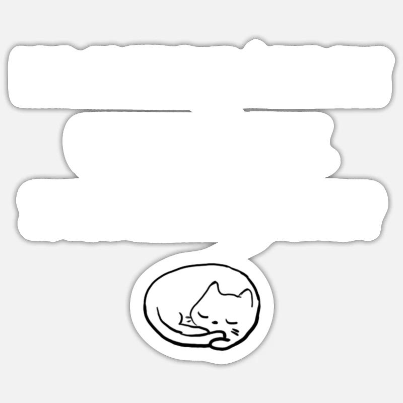 peut-on expliquer à mon chat Sticker taille S (10 x 10 cm)