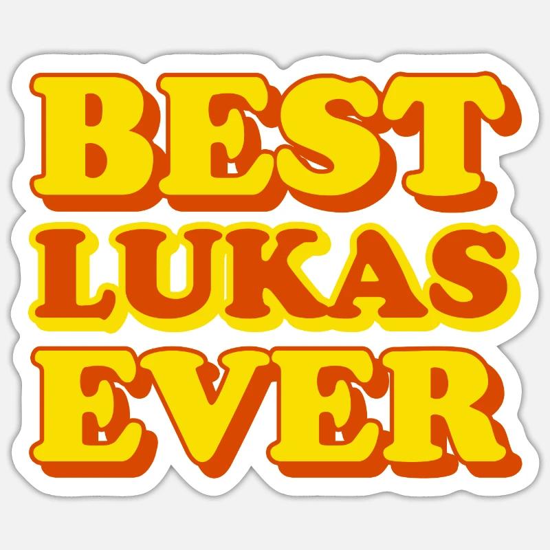 Luke First Name Funny Gift Sticker size S (10 x 10 cm)