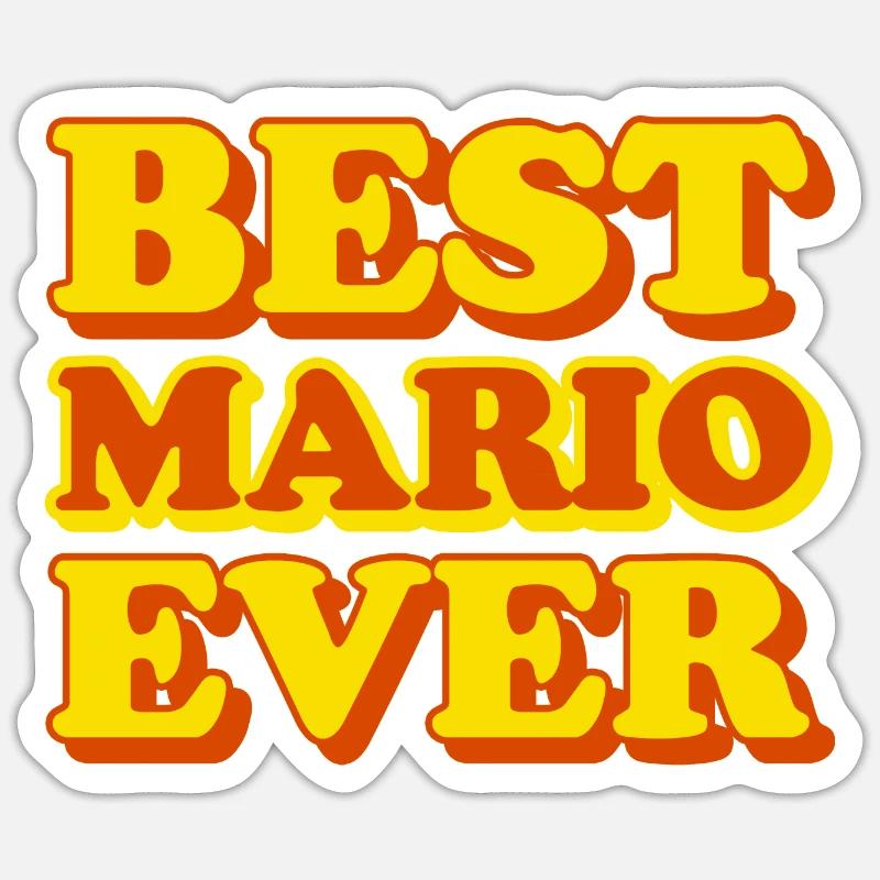 Funny gift with first name Mario Sticker size S (10 x 10 cm)