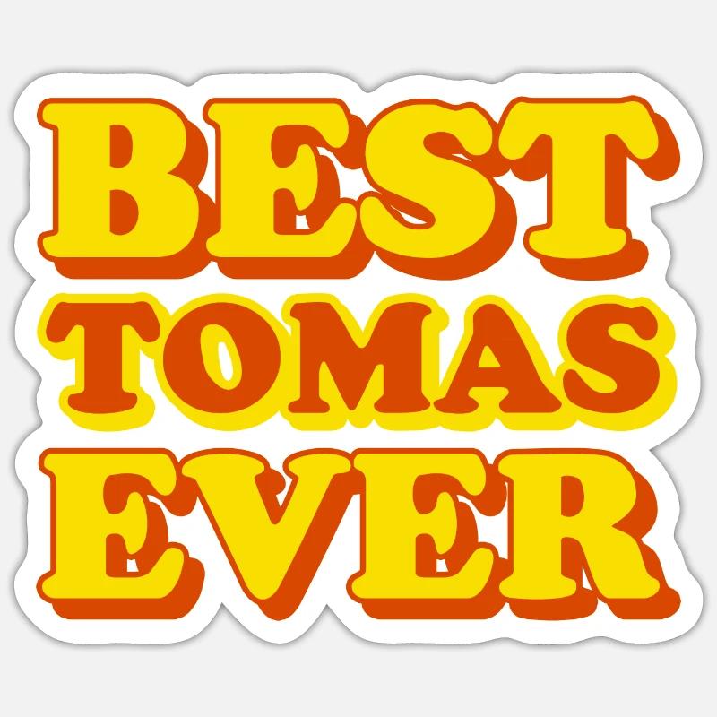Tomas first name, funny gift Sticker size S (10 x 10 cm)