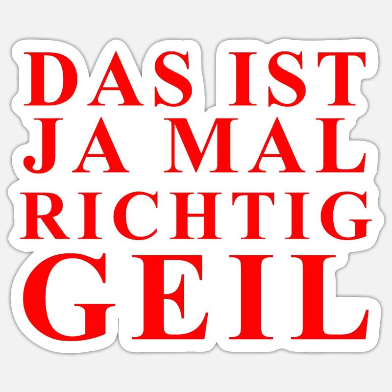 C’est une déclaration rouge vraiment cool Sticker taille S (10 x 10 cm)