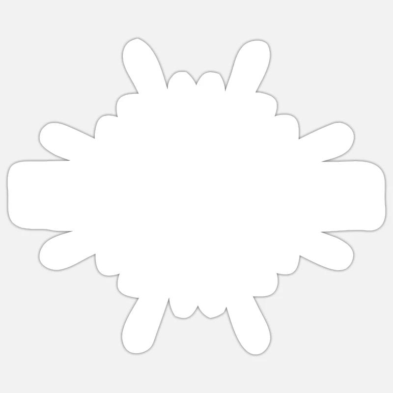 Horloger - Sticker taille S (10 x 10 cm) - blanc mat