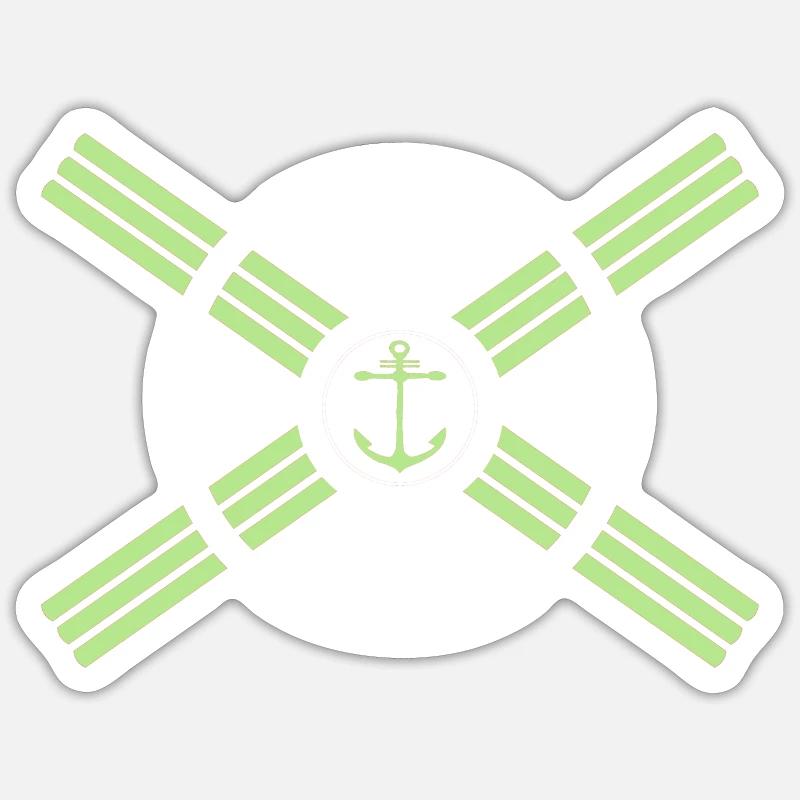 Anker Seefahrt Glücksbringer Geschenk Sticker Größe S (10 x 10 cm)