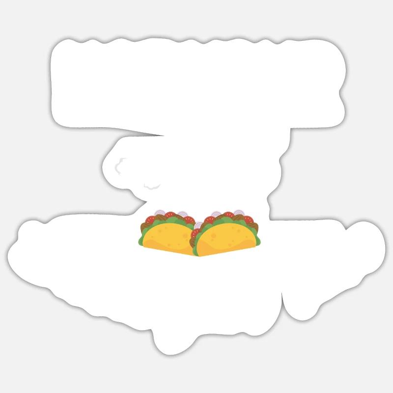 Not Your Breakfast Taco - Sticker size S (10 x 10 cm) - white matte