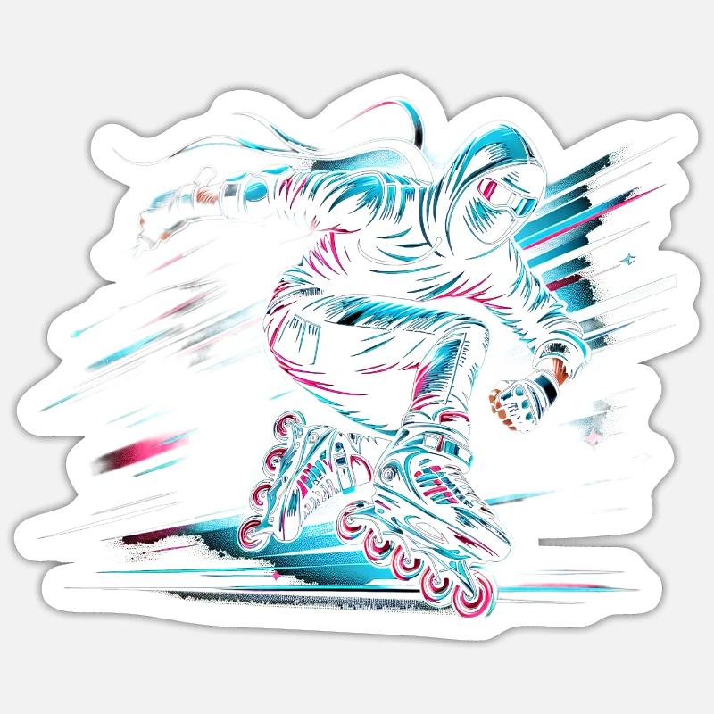 Rollerblade Ninja 12 - Sticker size S (10 x 10 cm) - white matte