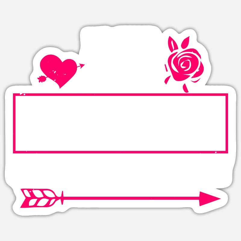 Joyeuse Saint-Valentin Sticker taille S (10 x 10 cm)