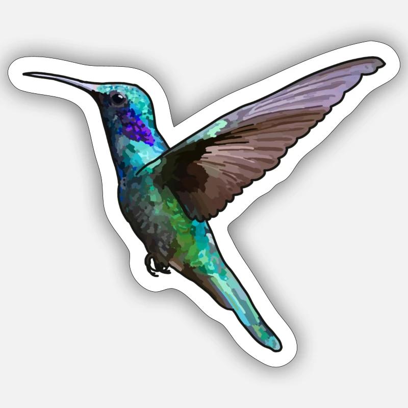 Colibri Sticker taille S (10 x 10 cm)