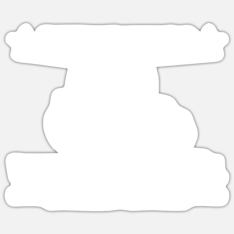 Traktor - Sticker Größe S (10 x 10 cm) - Mattweiß