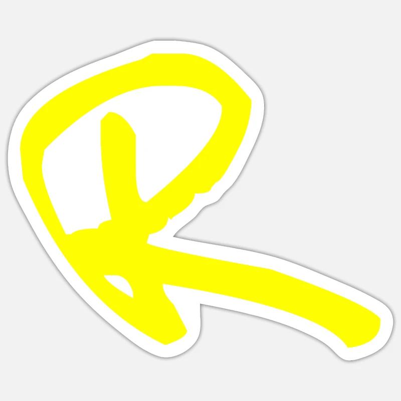 Buchstabe R Sticker Größe S (10 x 10 cm)