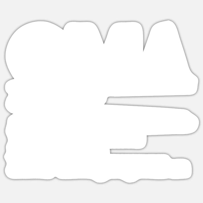 Oma Familie Großmutter Geschenk - Sticker Größe S (10 x 10 cm) - Mattweiß